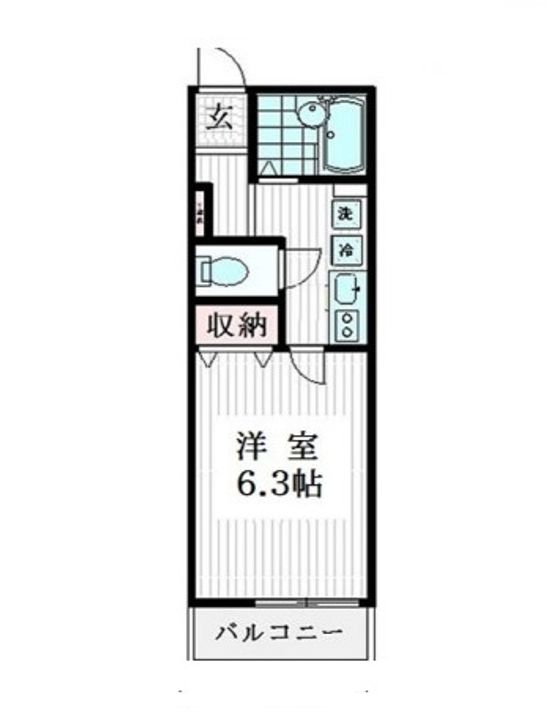 東京都杉並区高円寺南5(アパート)の賃貸物件の間取り