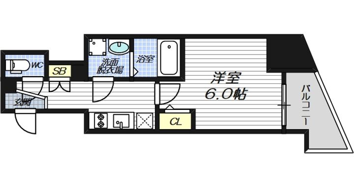ファステート大阪グリーンの間取り