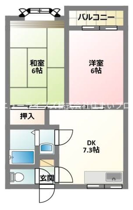 大丸マンション(上野口)の間取り