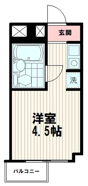 東京都新宿区若葉1(マンション)の賃貸物件の間取り