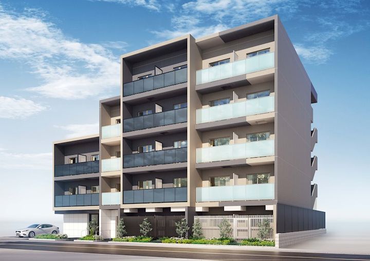 神奈川県川崎市中原区下小田中4(マンション)の賃貸物件の外観