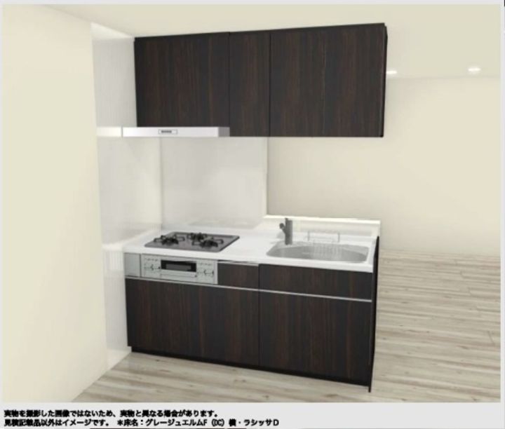 中川1丁目新築アパートのキッチン