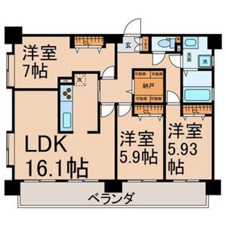 グラート岡崎の間取り