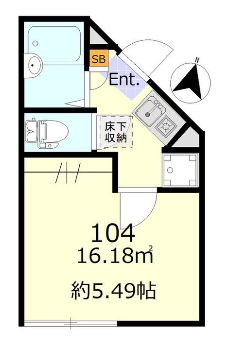 東京都北区赤羽台3(アパート)の賃貸物件の間取り