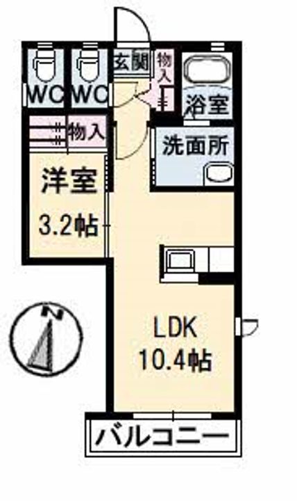 シャーメゾンSK A棟の間取り