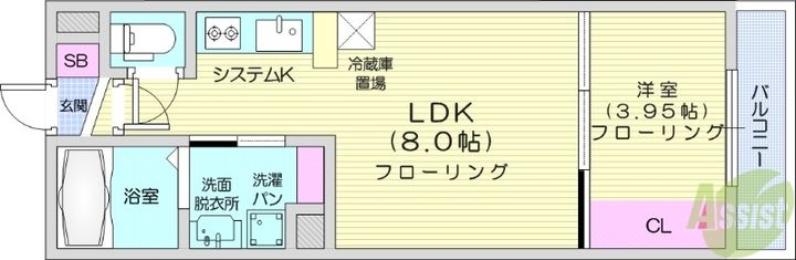 ドレスローザの間取り