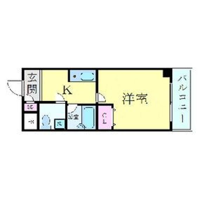 大阪府高槻市高槻町(マンション)の賃貸物件の間取り