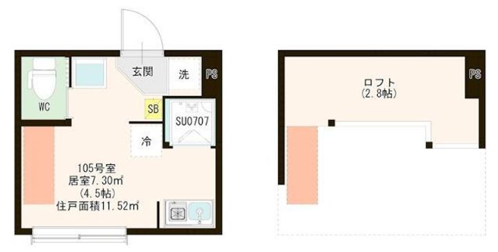 ハーモニーテラス江原町IIIの間取り