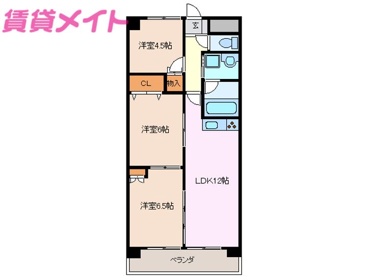 ベレーザ末永の間取り
