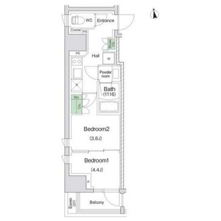スタイリオ川崎の間取り