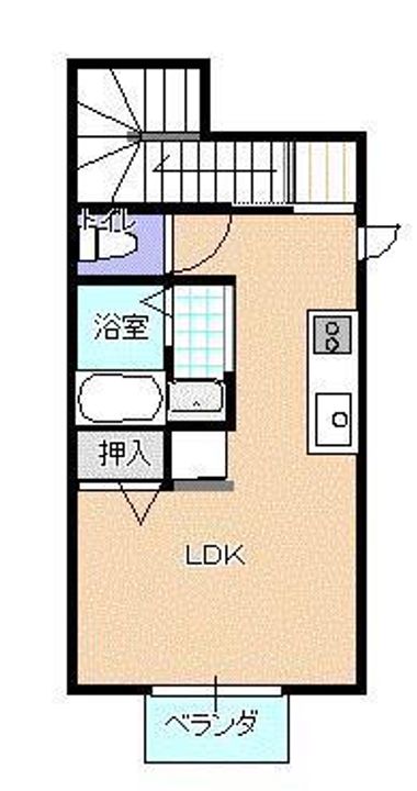 ガーデンコート下亀田IIの間取り