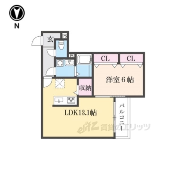 シエーナ楠葉ジェミオスの間取り