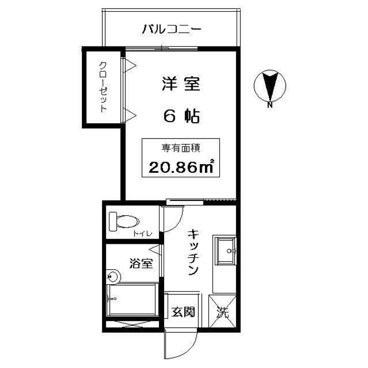 グローリー上野毛の間取り
