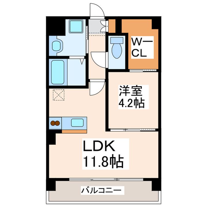 Calma水前寺の間取り