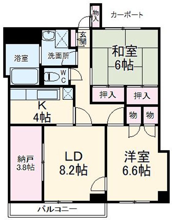 TS習志野ハイムの間取り