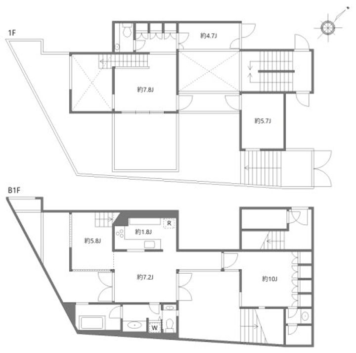 東京都世田谷区深沢4(マンション)の賃貸物件の間取り
