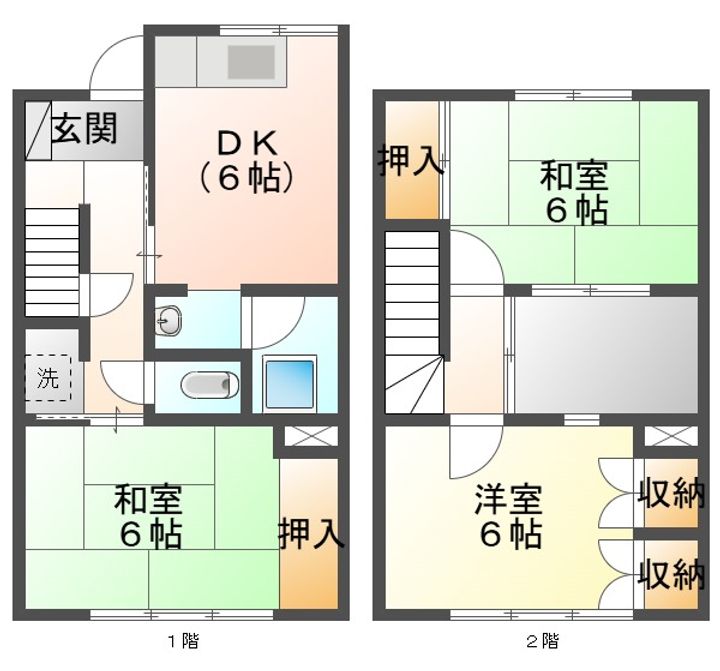 群馬県渋川市石原(一戸建)の賃貸物件の間取り