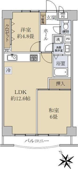 パストラールあざみ野の間取り
