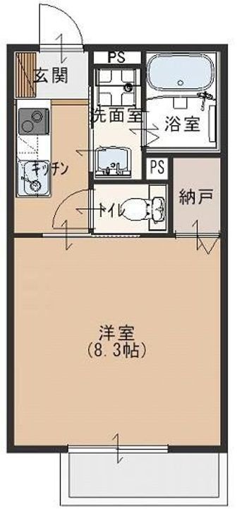 埼玉県所沢市小手指町2(アパート)の賃貸物件の間取り
