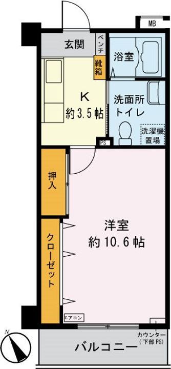 サンリーフ保土ヶ谷の間取り