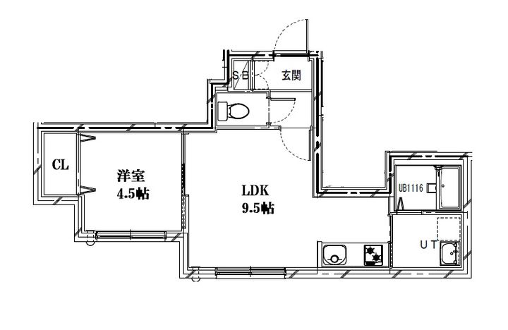 (仮称)二十四軒3-5 新築MS A棟の間取り