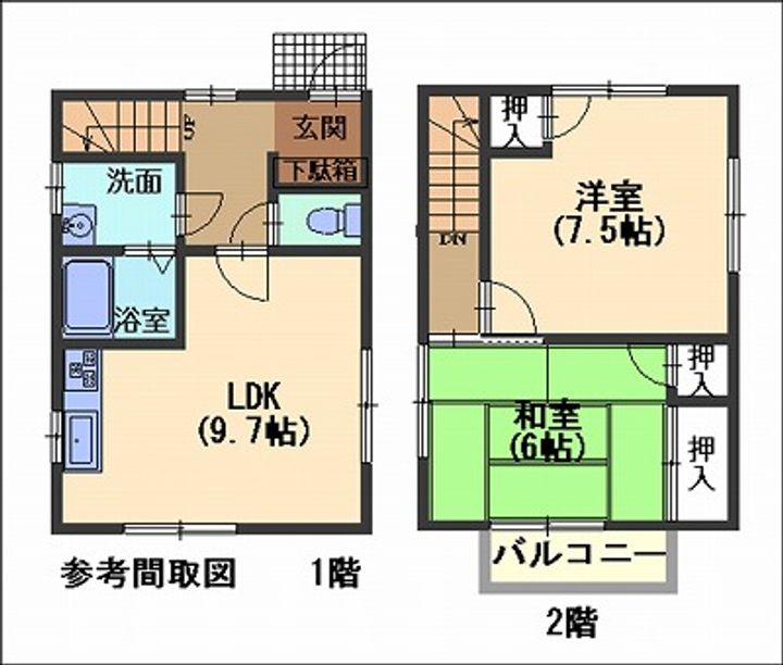 広島県尾道市美ノ郷町三成(一戸建)の賃貸物件の間取り