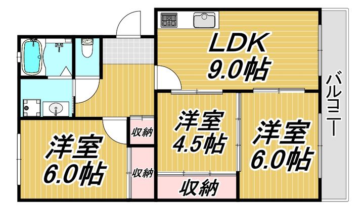 ティアラ武庫川パート2の間取り