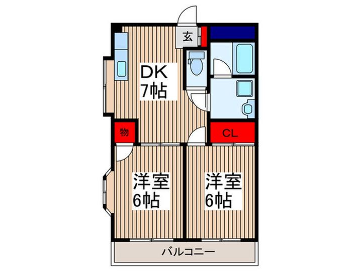 土屋マンションの間取り