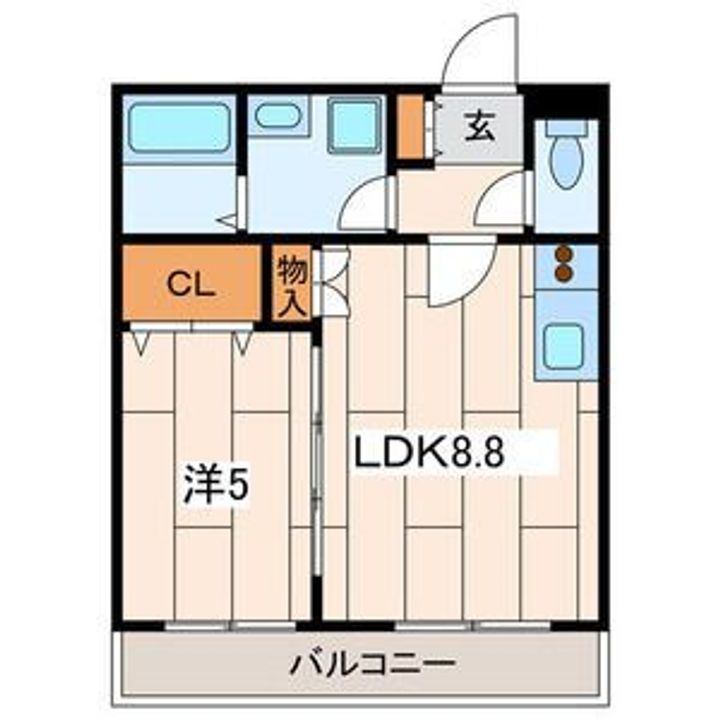 神奈川県横浜市南区共進町3(アパート)の賃貸物件の間取り