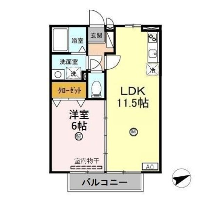 サニーコート杉本 Cの間取り