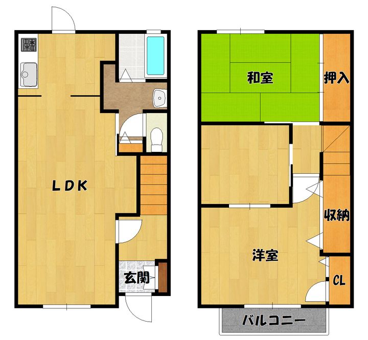 パールシータウンAの間取り