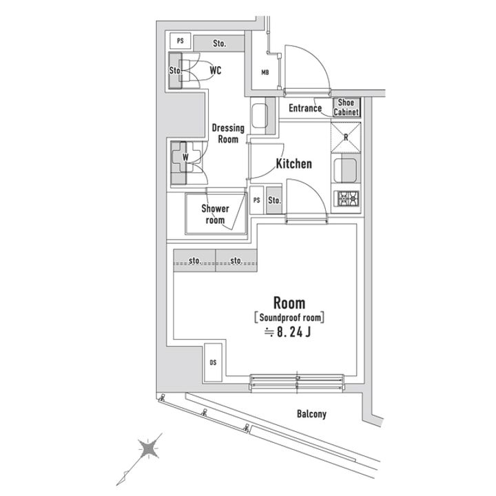 TRACK八丁堀の間取り