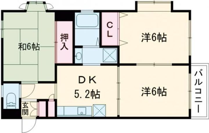 シュトラール弐番館の間取り
