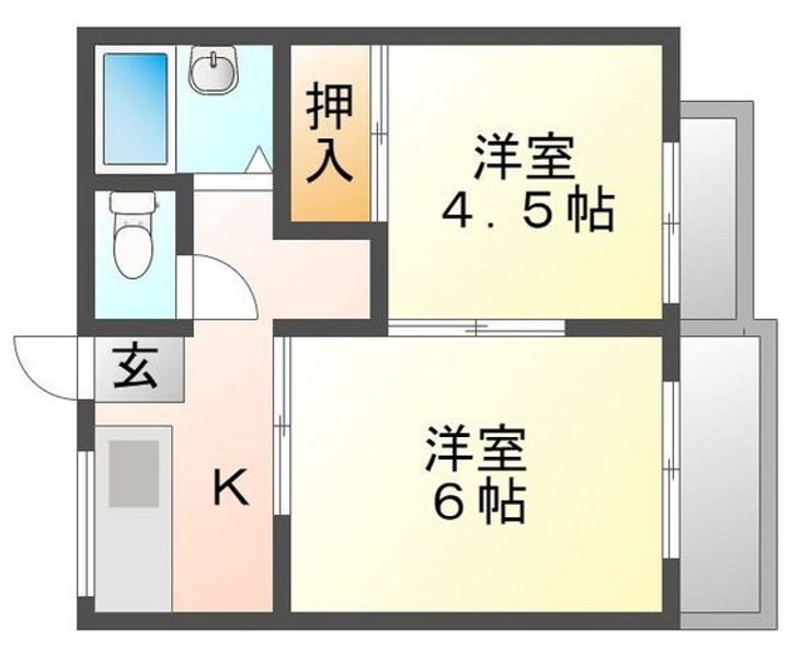 アネックスあゆみ 北棟の間取り