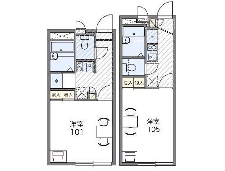 レオパレスIRONの間取り