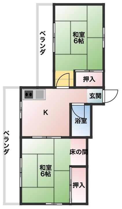 レ・サンク・シャの間取り