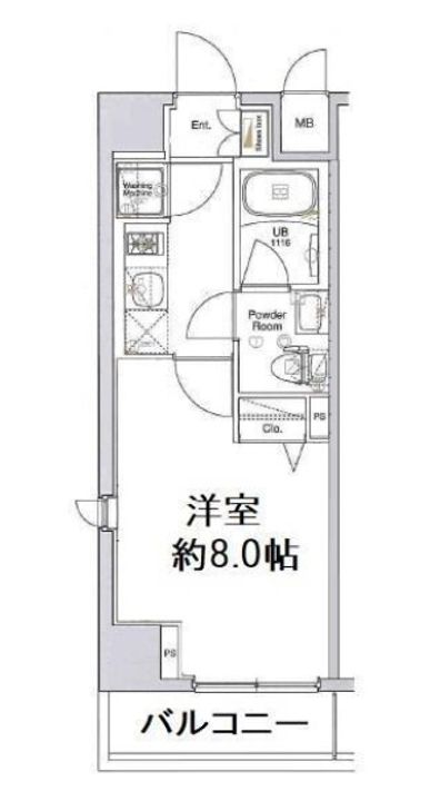 プレール・ドゥーク品川西大井の間取り