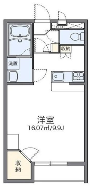レオパレスラフィネの間取り