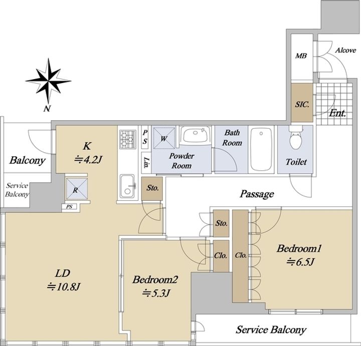グランドメゾン新梅田タワーの間取り