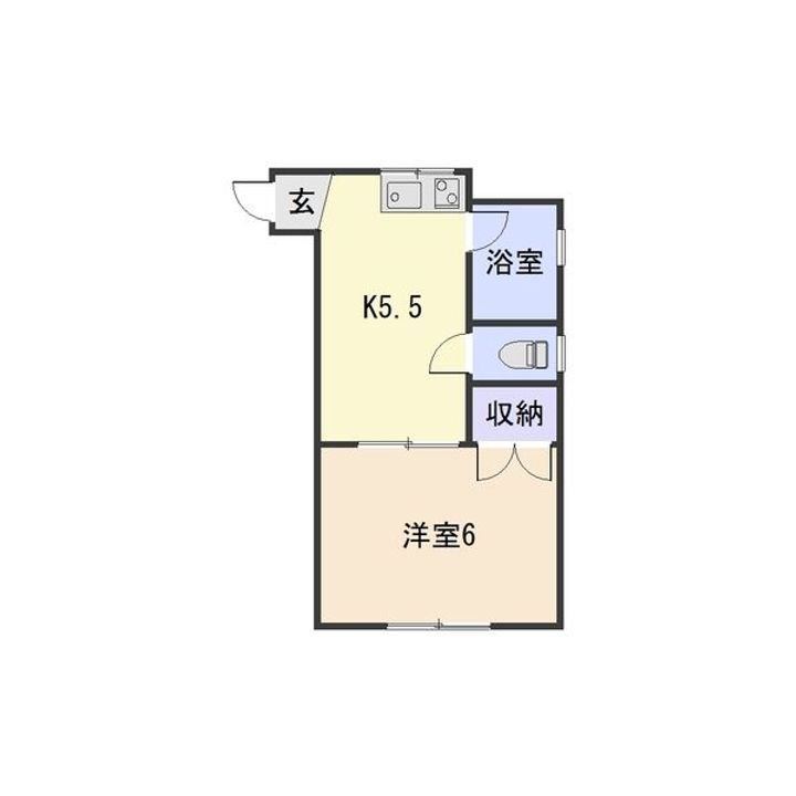 安西ハイツの間取り