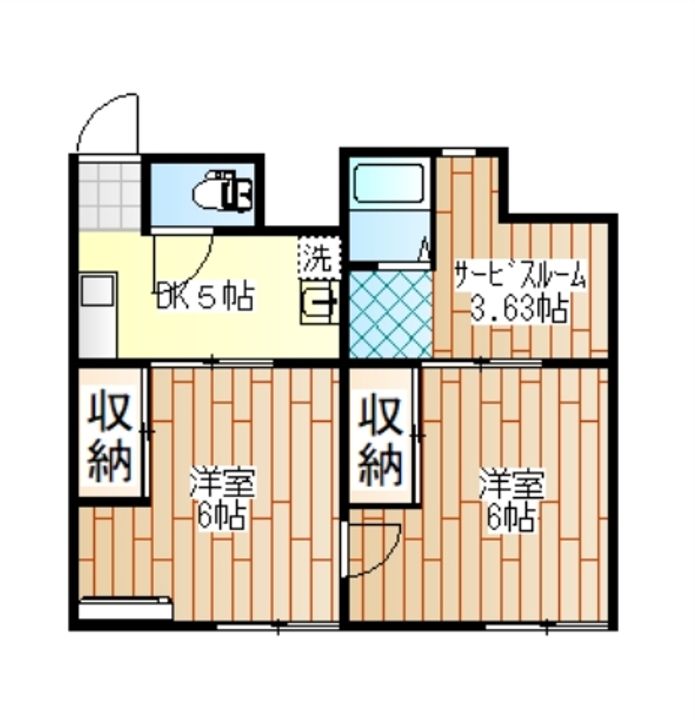 旭ハイツの間取り