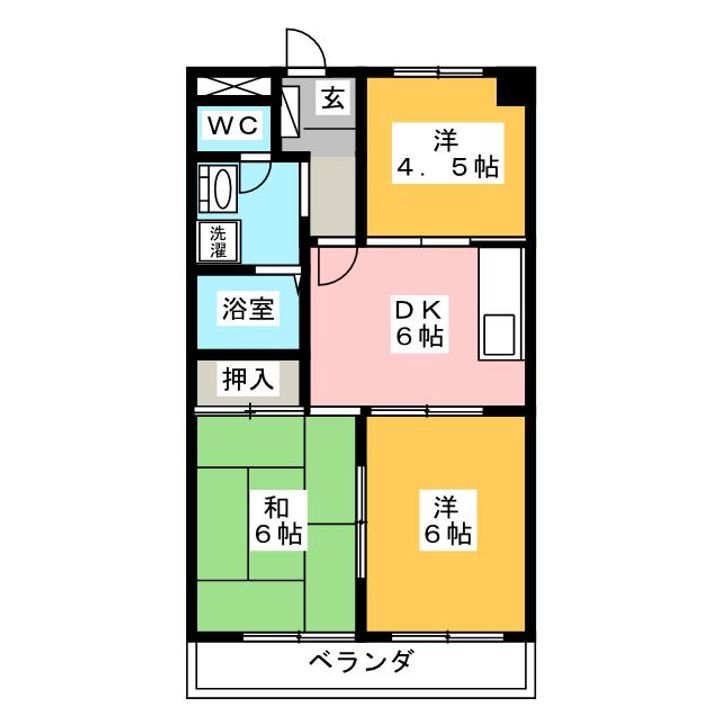 アルシオネ近藤の間取り