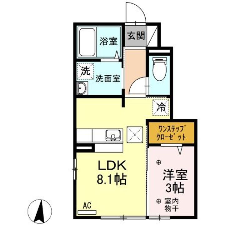 福島県福島市丸子字東前(アパート)の賃貸物件の間取り