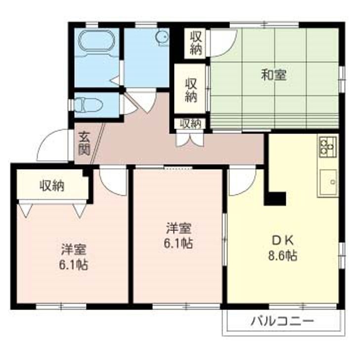 ローゼンハイム湘南Dの間取り