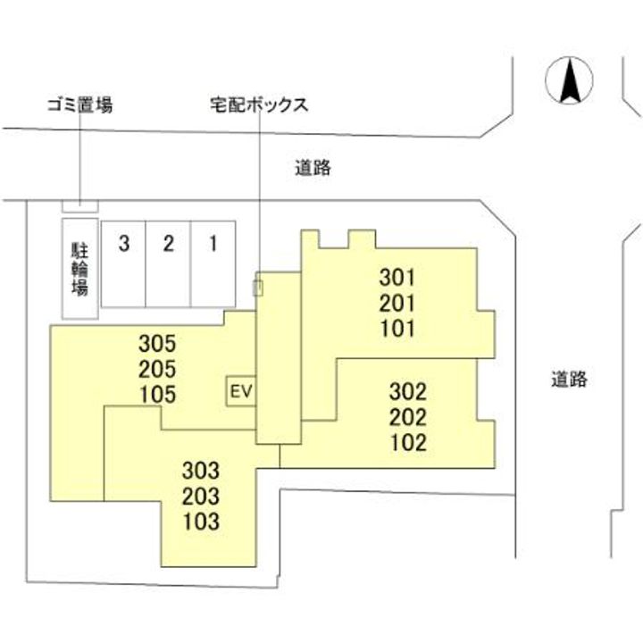 大阪府東大阪市永和1(アパート)の賃貸物件の間取り
