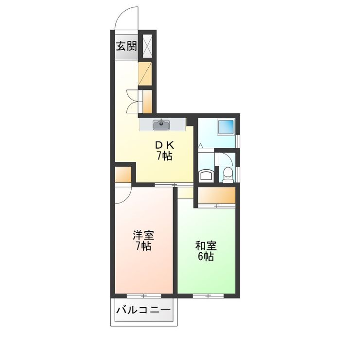 徳島県徳島市徳島町城内(マンション)の賃貸物件の間取り