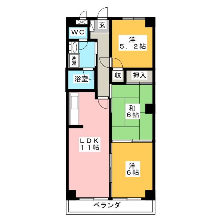 安田ビルの間取り