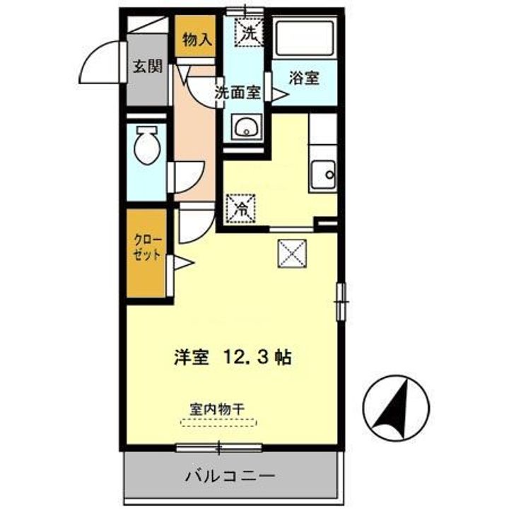 兵庫県神戸市東灘区御影本町6(アパート)の賃貸物件の間取り