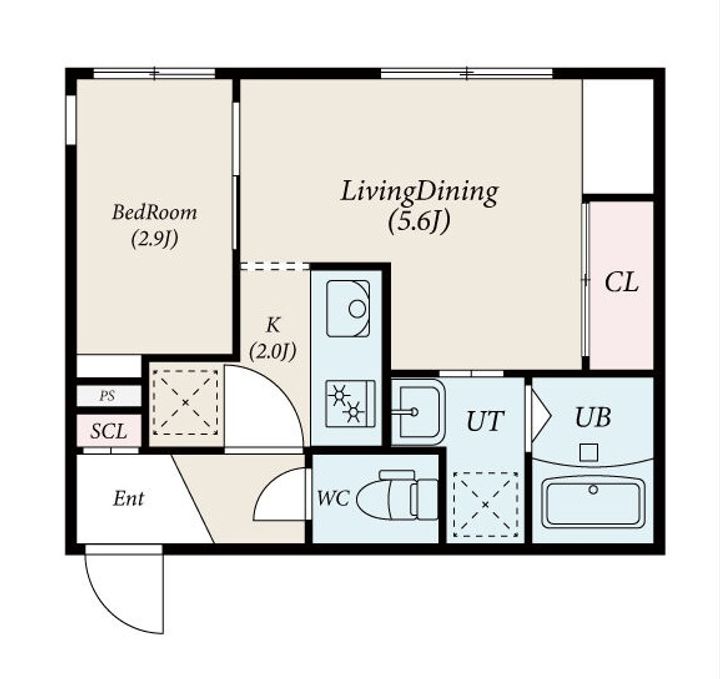 厚別中央4-4MS(仮)の間取り
