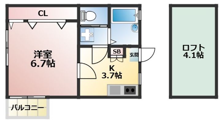 メゾンシルフィードの間取り